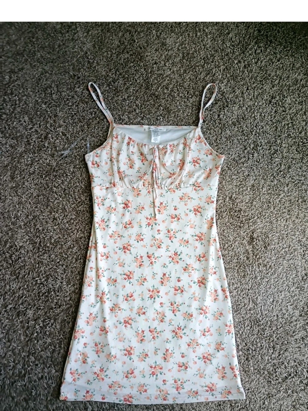 Caution To The Wind Floral Print Mini Milk Maid Camisole Dress Size Medium